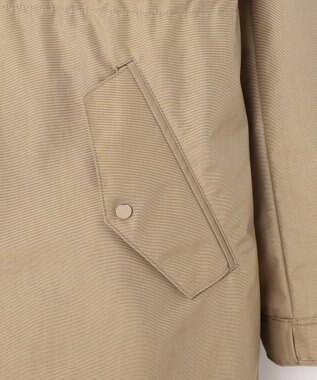 J.PRESS LADIES 【2way】スパンライクナイロンタッサー フーデッド コート キャメル系
