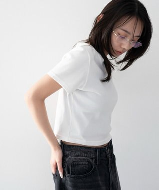 WEGO コンパクトリブT ホワイト