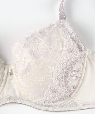 Wing ブラジャー Wing Lesiage バストを小さく見せる 脇すっきり フルカップブラ 【6000シリーズ】 小さく見せるブラ PB6001 ウイング／ワコール アイボリー