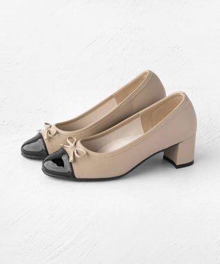 TOCCA 【晴雨兼用】TINY RIBBON RAIN PUMPS レインパンプス ベージュ系