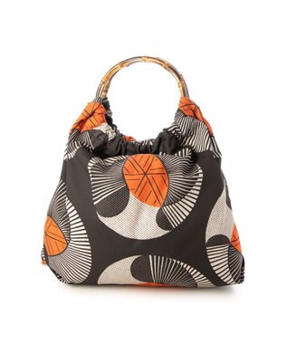 UNBILLION カシュカシュ cachecache / アフリカンプリントバンブーハンドルトート