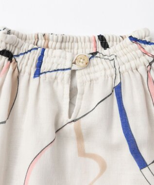 TRICOTE カットリボン柄 スモッグ 90WHITE