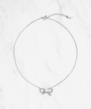 TOCCA GLITTER RIBBIN NECKLACE ネックレス シルバー×パール系
