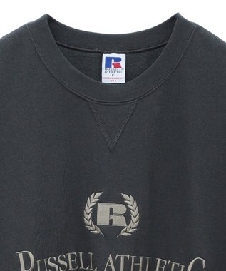 Green Parks ■ＲＵＳＳＥＬＬ　ロゴ刺繍スウェット Charcoal Gray