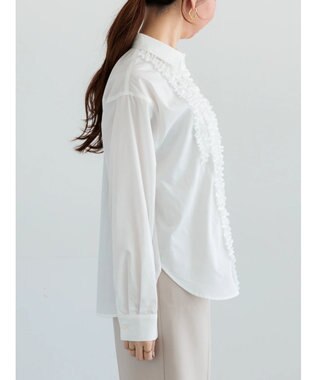 Te chichi フロントフリルシャツ オフホワイト