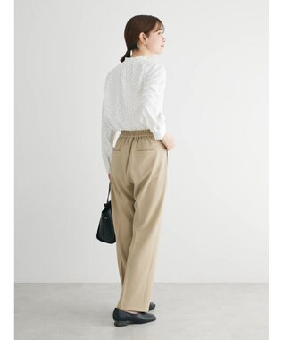 Green Parks ＢＰ　ケア楽　スタンドフリルブラウス Dot