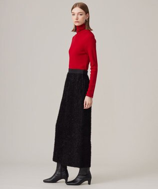 ICB 【CLASSY.1月号掲載・新色追加・洗える】エクストラファインメリノ タートルネックプルオーバー レッド系