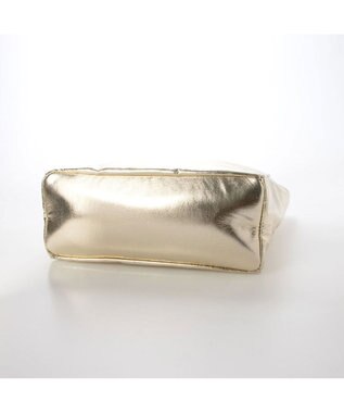 UNBILLION cachecache ソフトメタリックショッパートート ライトゴールド