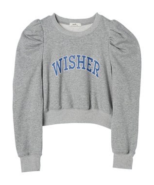 earth music&ecology ウラケロゴ短丈プルオーバー Gray