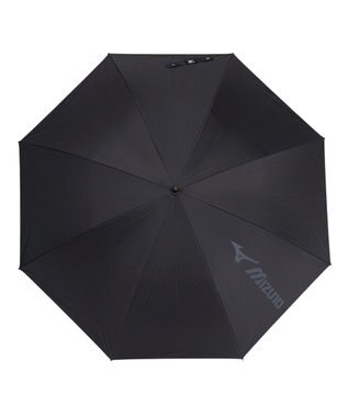 MOONBAT 【大きめ】MIZUNO メンズ 晴雨兼用日傘 長傘 BIGロゴ 遮光 遮熱 UV ユニセックス ブラック