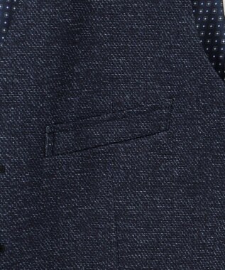 JOSEPH ABBOUD 【キングサイズ・ストレッチ】ツィーディージャージ　ベスト ネイビー系