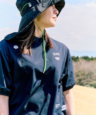 PW CIRCULUS 【WOMEN】パフスリーブモックT  2026年モデル ゴルフウェア レディース ブラック系