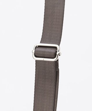 LA BAGAGERIE 【MONICA】サイドジップミニショルダーバッグ ダークグレー