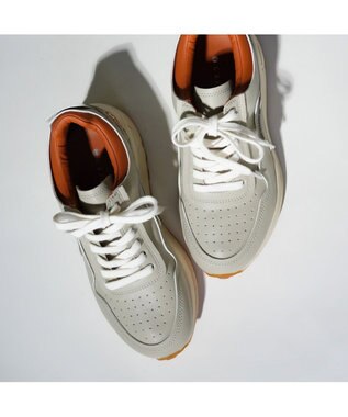 MODE ET JACOMO <carino>グリッター厚底スニーカー ライトグレー