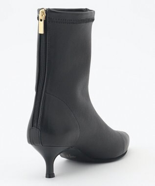 自由区 ストレッチショート ブーツ ブラック系