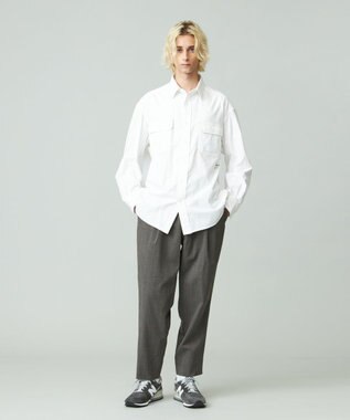 J.PRESS YORK STREET 【UNISEX】シャンブレーワークシャツ ホワイト系