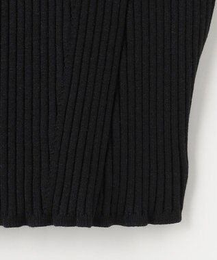 ANY SIS 【洗える】ニットリブ ビスチェ ブラック