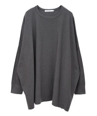 AMERICAN HOLIC バイパチポンチョライクＢＩＧニットプルオーバー Sax