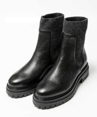 BONTRE 【LucaGrossi/ルカグロッシ】チェルシータンクソールブーツ ブラック