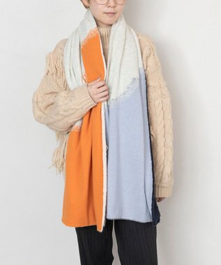TRICOTE グラデーションマフラー 65ORANGE