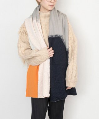 TRICOTE グラデーションマフラー 65ORANGE