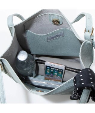 UNBILLION cachecache チェンジスカーフA4縦型トートバッグ サックスブルー