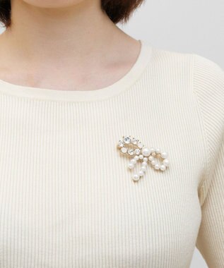 TOCCA RIBBON BROOCH NECKLACE ブローチネックレス ゴールド系