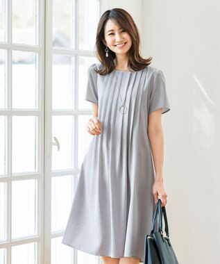 洗える スタイルアップも叶う ピンタックワンピース Tiaclasse ファッション通販 公式通販 オンワード クローゼット