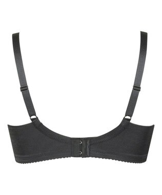 WACOAL 【小さく見せるブラ】 シンプル ブラジャー 着やせ効果 コンパクトにメイク バストの突出をおさえる 背中の段差を軽減 大きいサイズ レディース BRB452 /ワコール ブラック