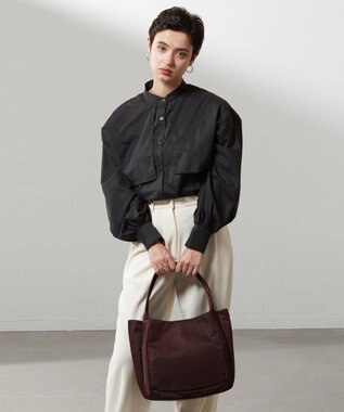 Y'SACCS 【大人のおしゃれ手帖11月号掲載】本上まなみ×Y'SACCS ナイロンボンディングトート ワイン