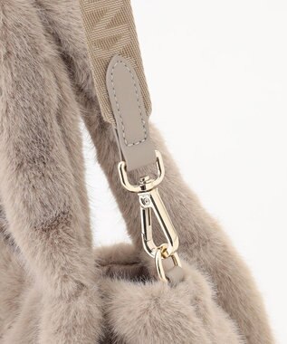 ANY カラーファーバッグ モカ