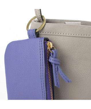 UNBILLION perche フラグメントケース付きモバイルショルダー ライトグレー