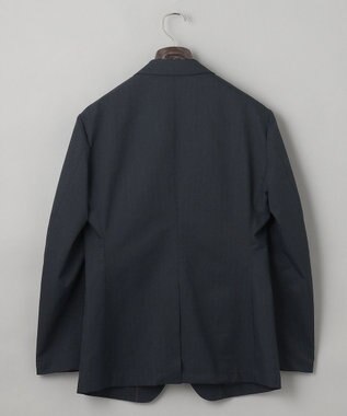 GOTAIRIKU 圧倒的清涼感・８つの夏機能【接触冷感/通気性/軽量/撥水…等】クールドッツ セットアップジャケット_ヘリンボーンプリント（25年モデル） ネイビー_ヘリンボーン柄