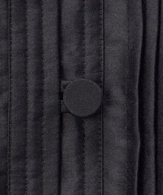 23区 L 【R(アール)】スモッキングタックオーガンザ ピンタック ブラウス ブラック系