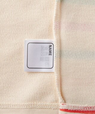 MIKI HOUSE HOT BISCUITS 【80-120cm】 ボーダー柄 ミニ裏毛パイル素材 腹巻き付き長袖パジャマ マルチカラー