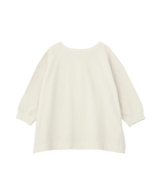 Green Parks 七分袖ロゴ裏毛プルオーバー Off White