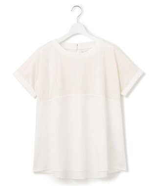 J.PRESS YORK STREET  【WOMEN】【SMOOTH JERSEY】ドルマンペプラム プルオーバー ホワイト系