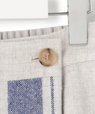 23区 【SLOW/一部店舗限定】パネルチェック スカート ライトグレー系1