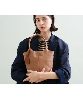 genten タスカ バケツ型トート グレージュ