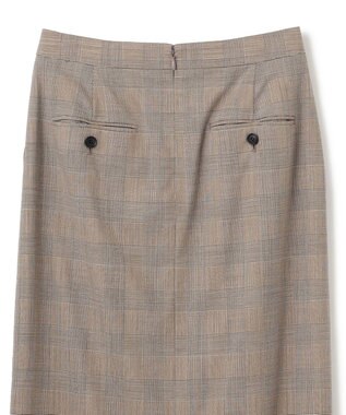BEIGE， MER / グレンチェックスカート Beige
