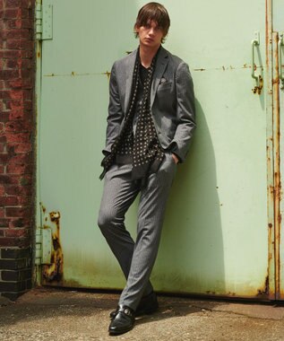 JOSEPH ABBOUD 【ストレッチ】エアロムリネ コンフォートジャージジャケット グレー系1