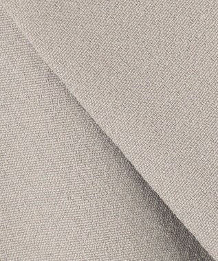 自由区 【洗える】ライトダブルクロス ノーカラーコート サンドベージュ