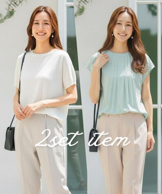 ONWARD Reuse Park スタッフおすすめ！トップスSET商品/サイズ38【23区】ニット春夏×【23区】ブラウス春夏