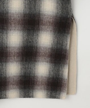 自由区 【リバーシブル】ウールリバー ノーカラーロングコート キャメル系