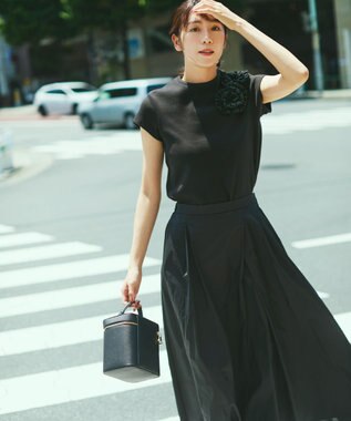 組曲 テレココサージュ Tシャツ ブラック系