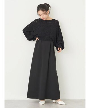 earth music&ecology ＳＥＴ２点　マルチウェイボレロキャミワンピース Black