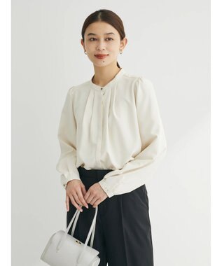 Green Parks ＢＰ　ケア楽　ポイント釦ブラウス Beige