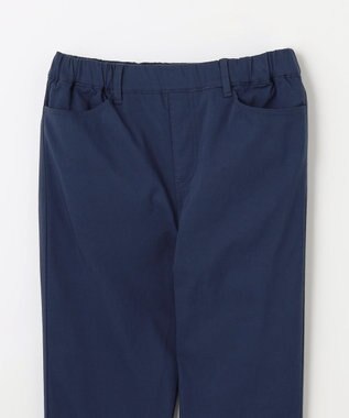 ANY L 【洗濯機可/ウエストゴム/ストレッチ/裏起毛】エブリデイベーシックデイリーパンツ ネイビー