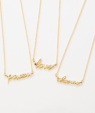 Phoebe ラッキーレターネックレス(チャーム) ゴールド