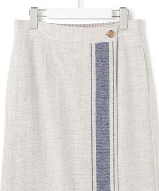 23区 【SLOW/一部店舗限定】パネルチェック スカート ライトグレー系1